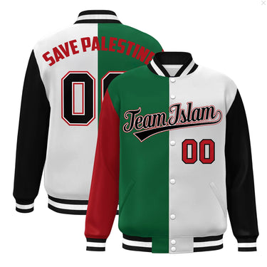 SAVE PALESTINE VARSITY JACKET