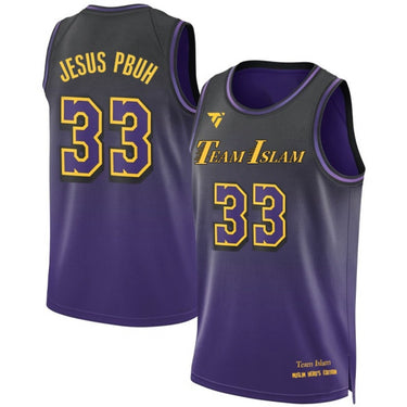 Muslim Heroes Edition Throwback Lakers Jersey