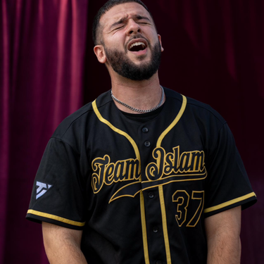 Muslim Heroes Edition Black Old Gold Classic Style Authentic Baseball Jersey