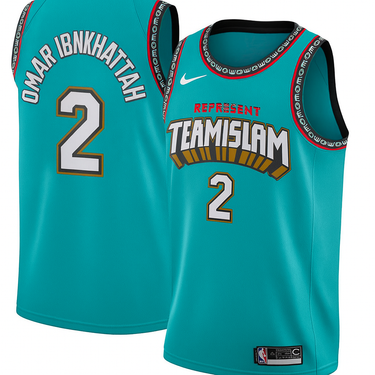 Muslim Heroes Edition Throwback Grizzlies Basketball Jersey
