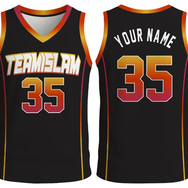 Muslim Heroes Edition Black Red-White Classic Style Authentic Baseball Jersey