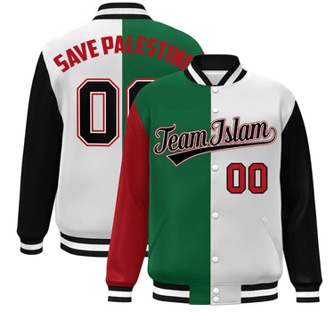 SAVE PALESTINE VARSITY JACKET