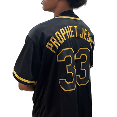 Muslim Heroes Edition Black Old Gold Classic Style Authentic Baseball Jersey