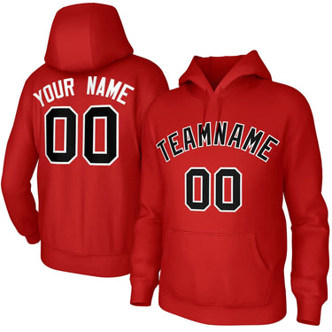 Muslim Heroes Edition Red Black-White Classic Style Sweatshirts Uniform Pullover Hoodie