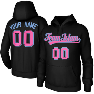 Muslim Heroes Edition Black-Light Blue-Pink Classic Style Sweatshirts Uniform Pullover Hoodie