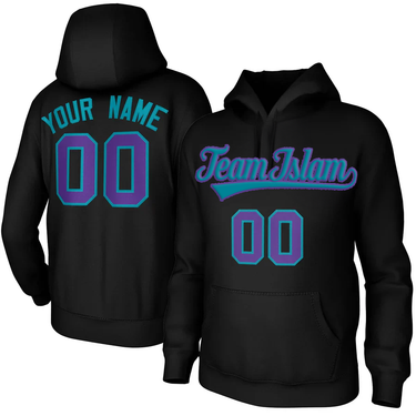 Muslim Heroes Edition Black Green-Purple Classic Style Sweatshirts Uniform Pullover Hoodie