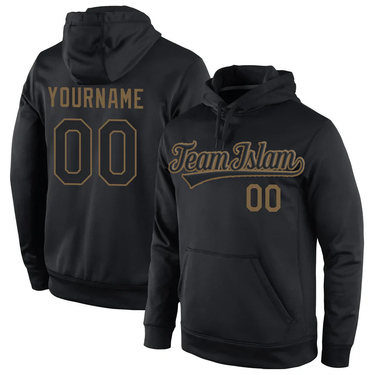 Muslim Heroes Edition Black Gold Classic Style Pullover Sport Fashion Hoodie Uniform