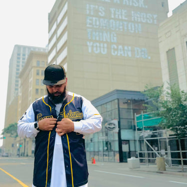 Muslim Heroes Edition BLACK GOLD RAGLAN SLEEVES AUTHENTIC BASEBALL JERSEY