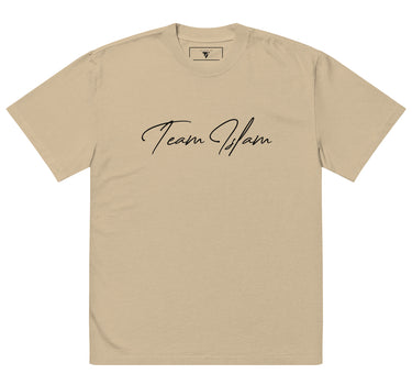 Team Islam Cursive Oversized faded t-shirt