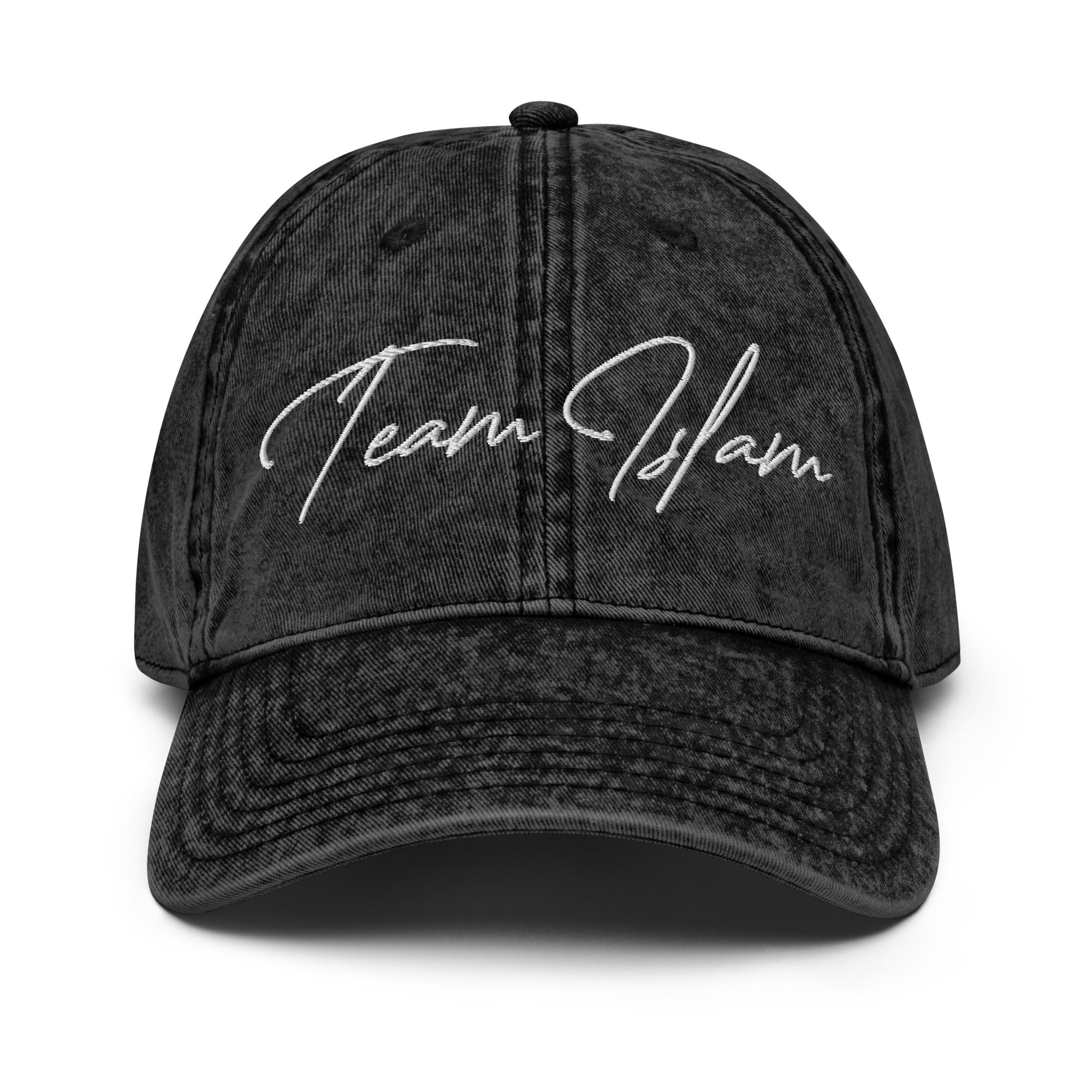 TI Cursive Vintage Cotton Twill Cap – Team Islam